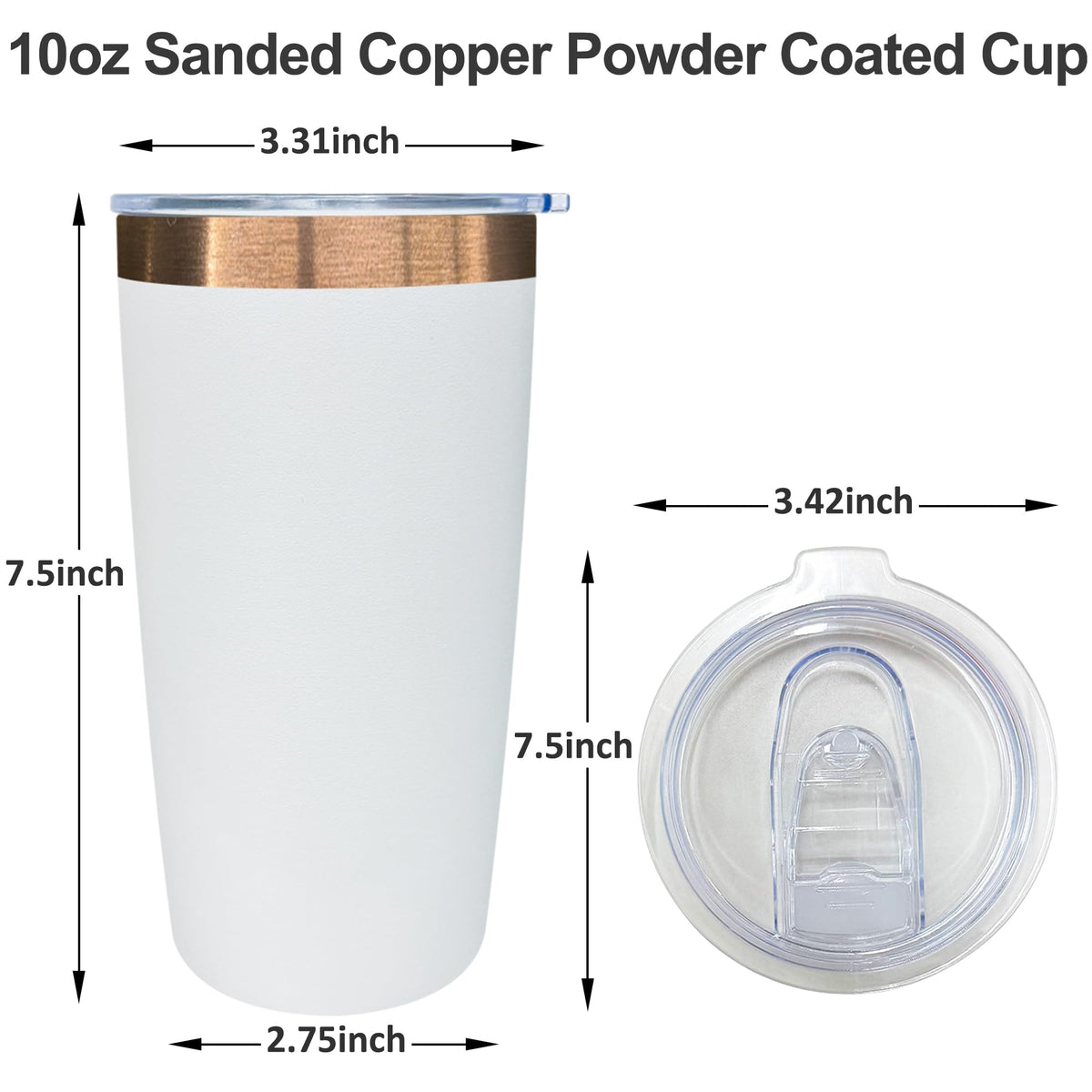 10 oz Coffee Tumbler Travel Coffee Mug