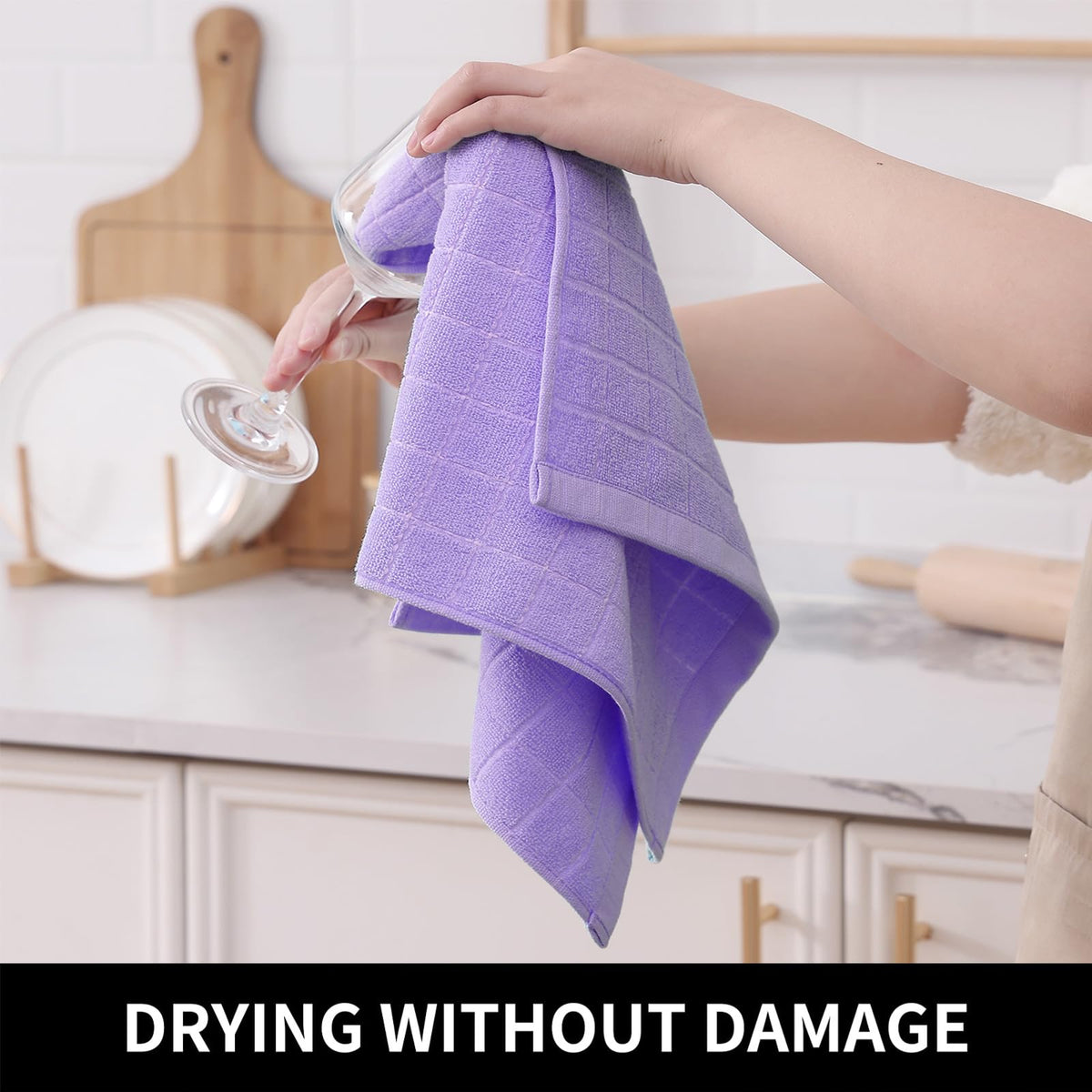 100% Cotton Terry Kitchen Towels (8 Count)