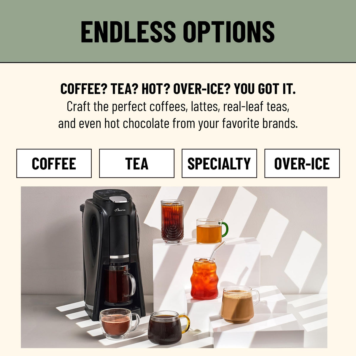 Aroma Brewer Bundle with 84 Freshpacks and 1 Merchandiser