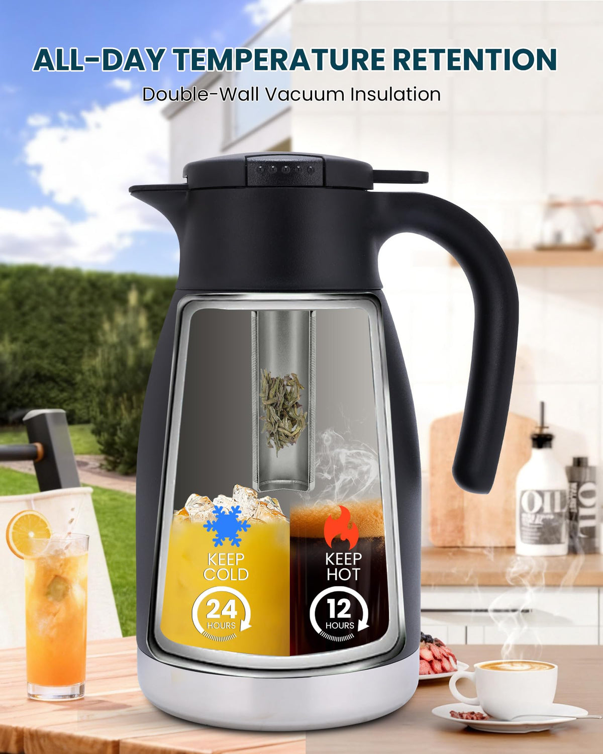 51oz Thermal Coffee Carafe with Infuser