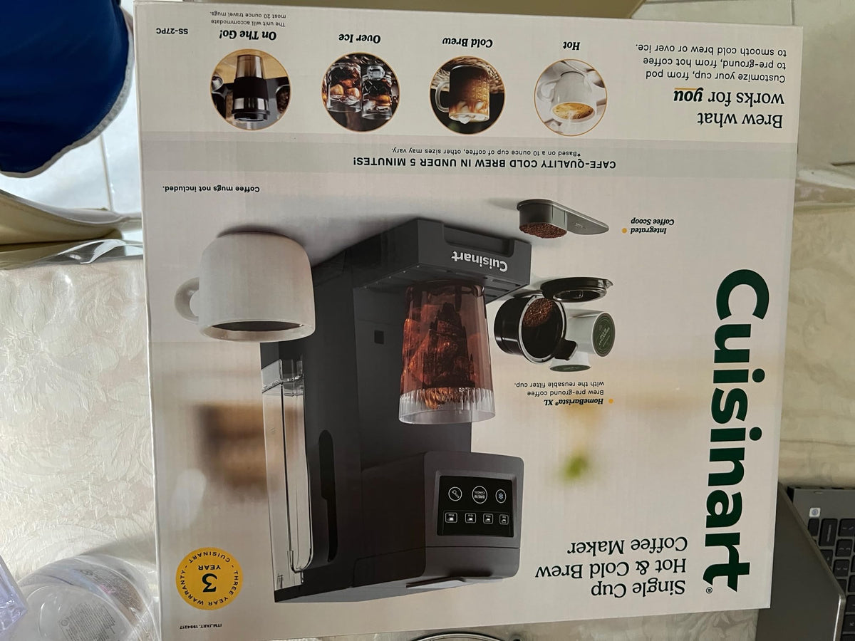 Single Cup Hot & Cold Brew Coffee Maker SS