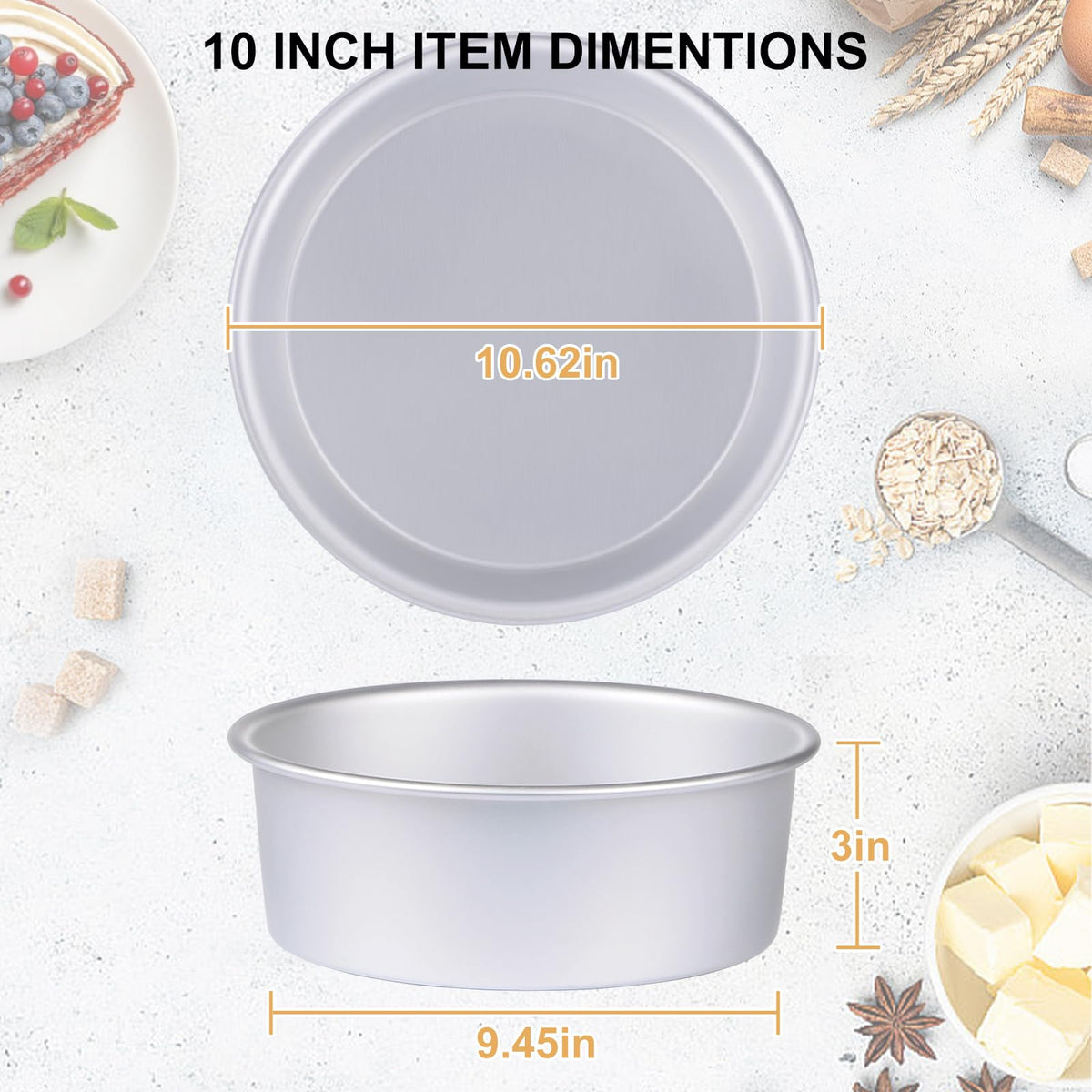 Round Cake Pan Set of 3 (3 Count)