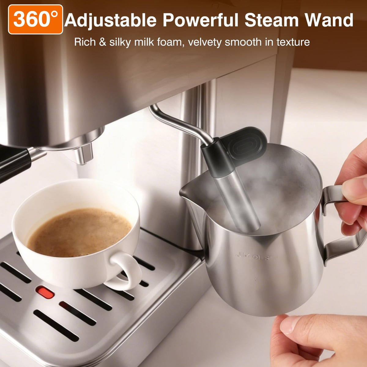 Stainless Steel Espresso Machine 20 Bar