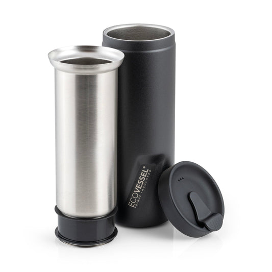 Travel 14 oz On the Go Insulated French Coffee Press Black