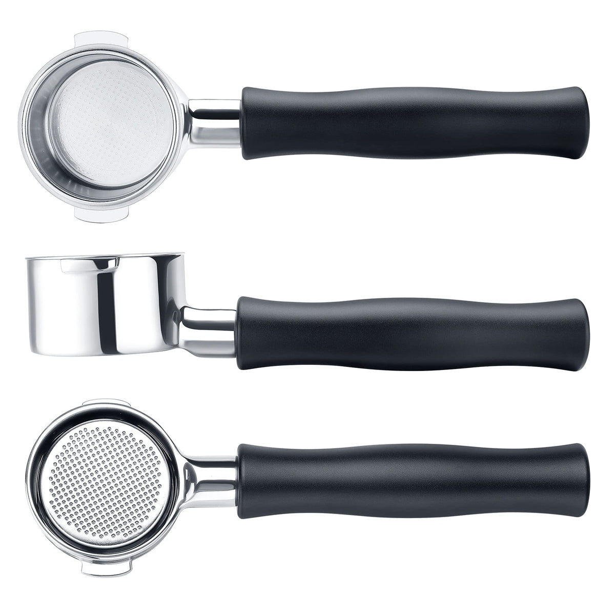51mm Naked Bottomless Portafilter 2 Ears Fits Delonghi ECP3420