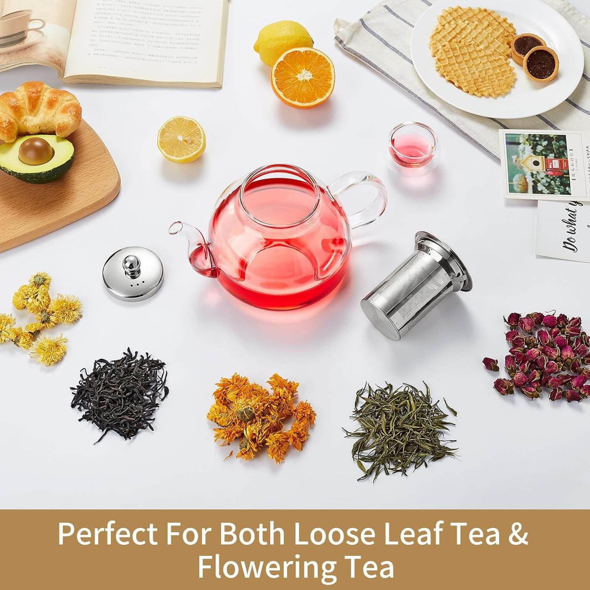 Glass Teapot with Infuser 60OZ