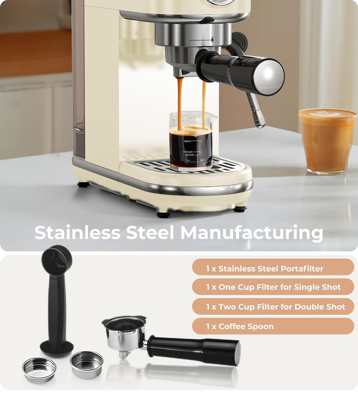 Espresso Machine with Milk Frother