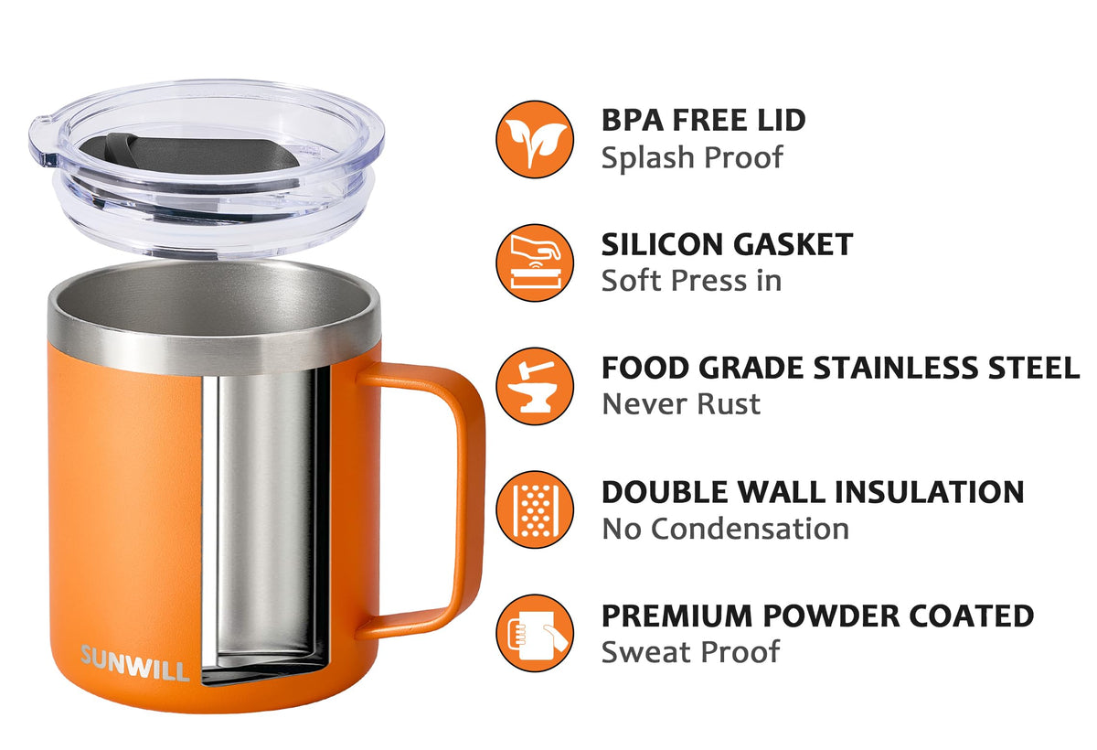 Insulated Coffee Mug with Lid