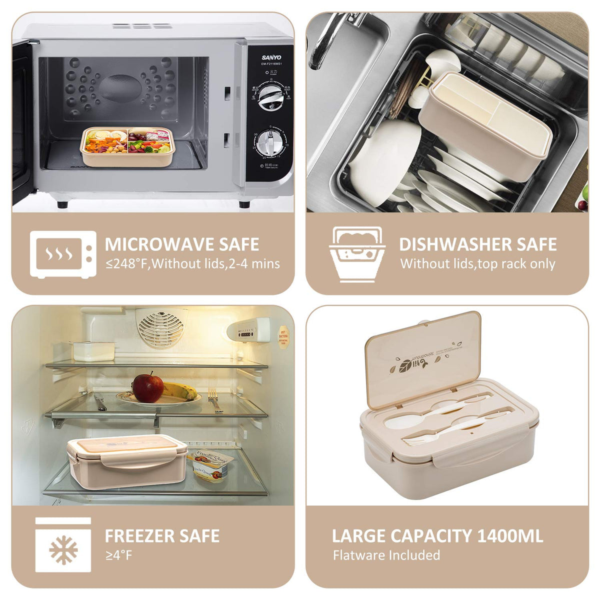 Bento Box for Adults and Kids