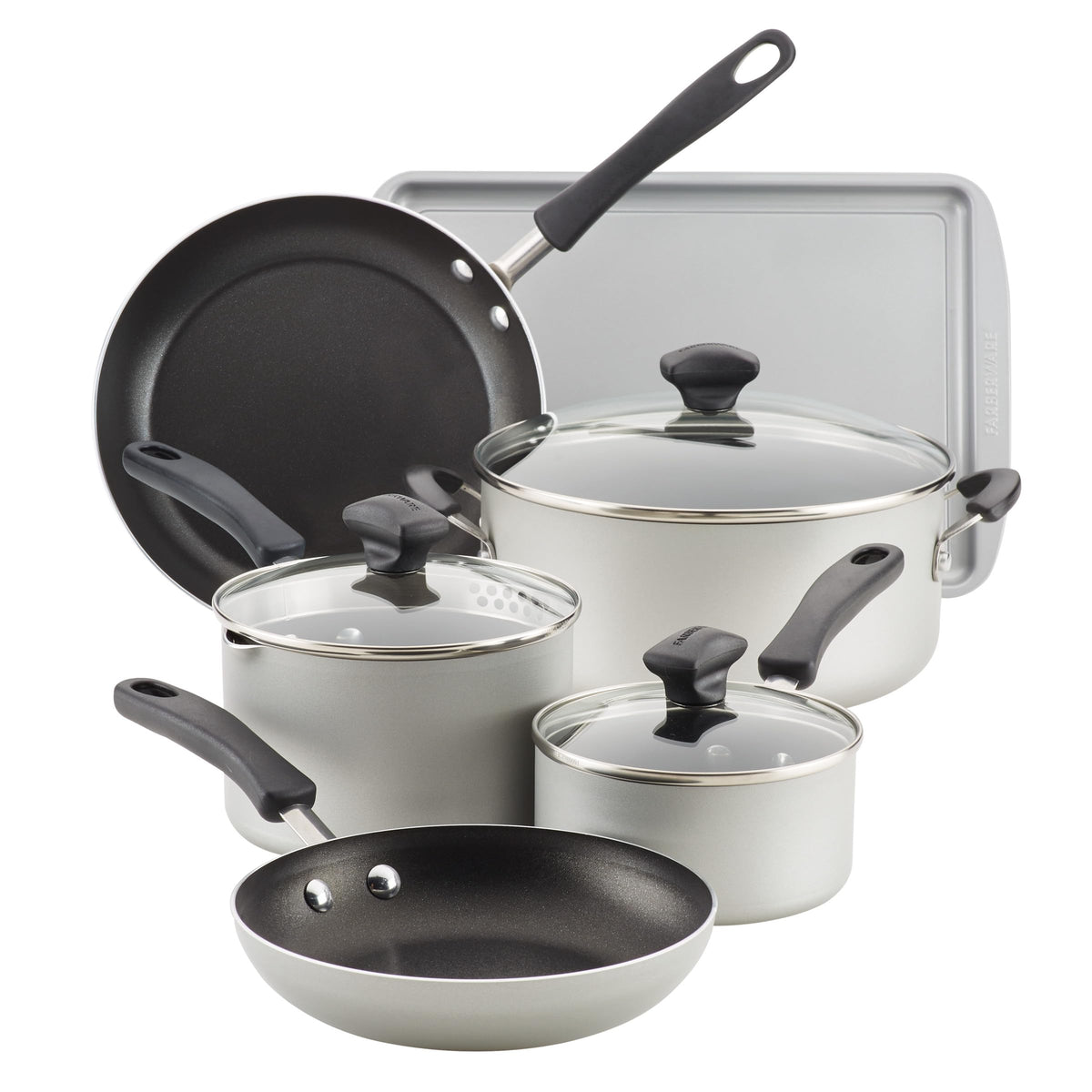 Cookstart Aluminum DiamondMax Nonstick Cookware Set
