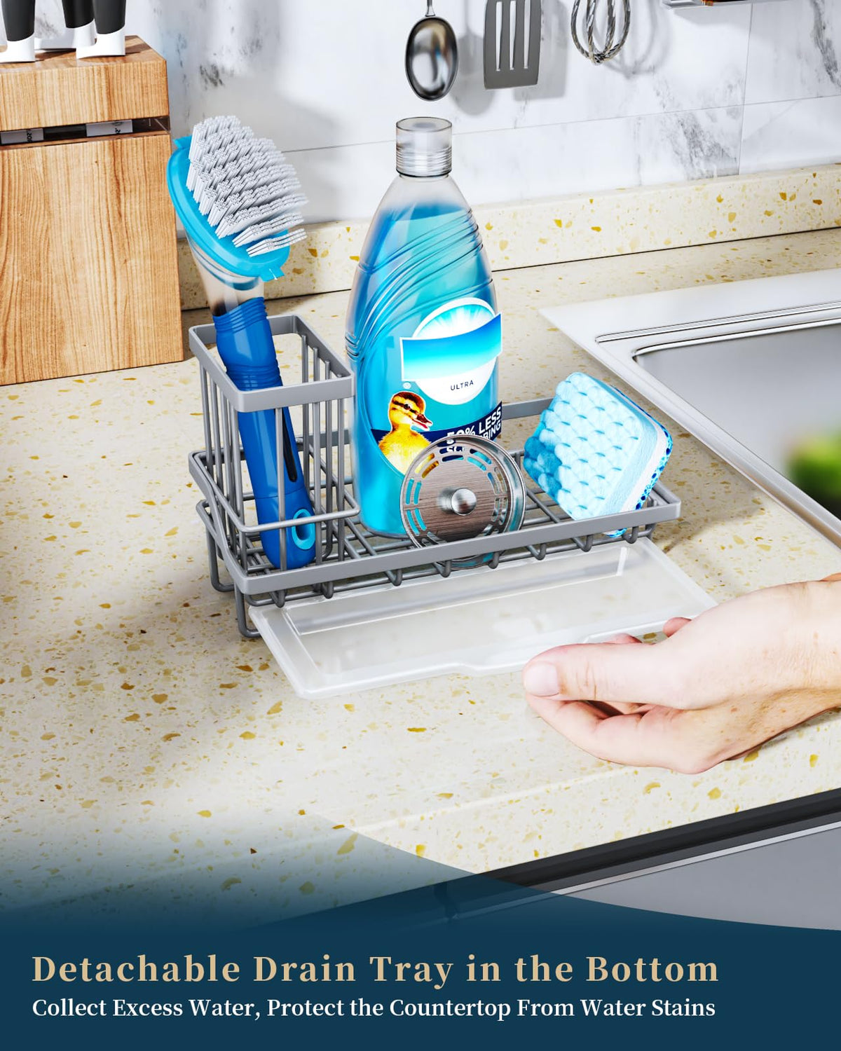 Sponge Holder for Kitchen Sink