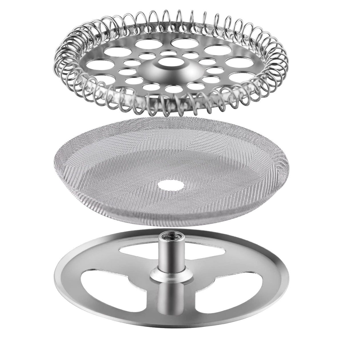 2.6 Inch Filter Parts for 350ml French Press 3 Pieces Stainless