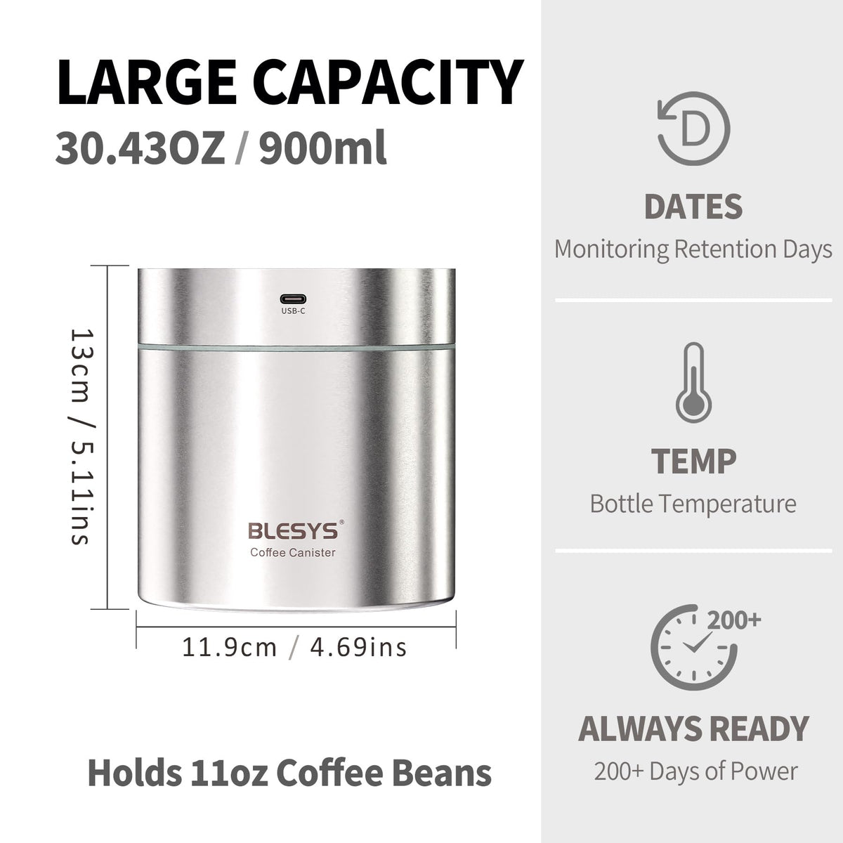 Smart Vacuum Coffee Canister