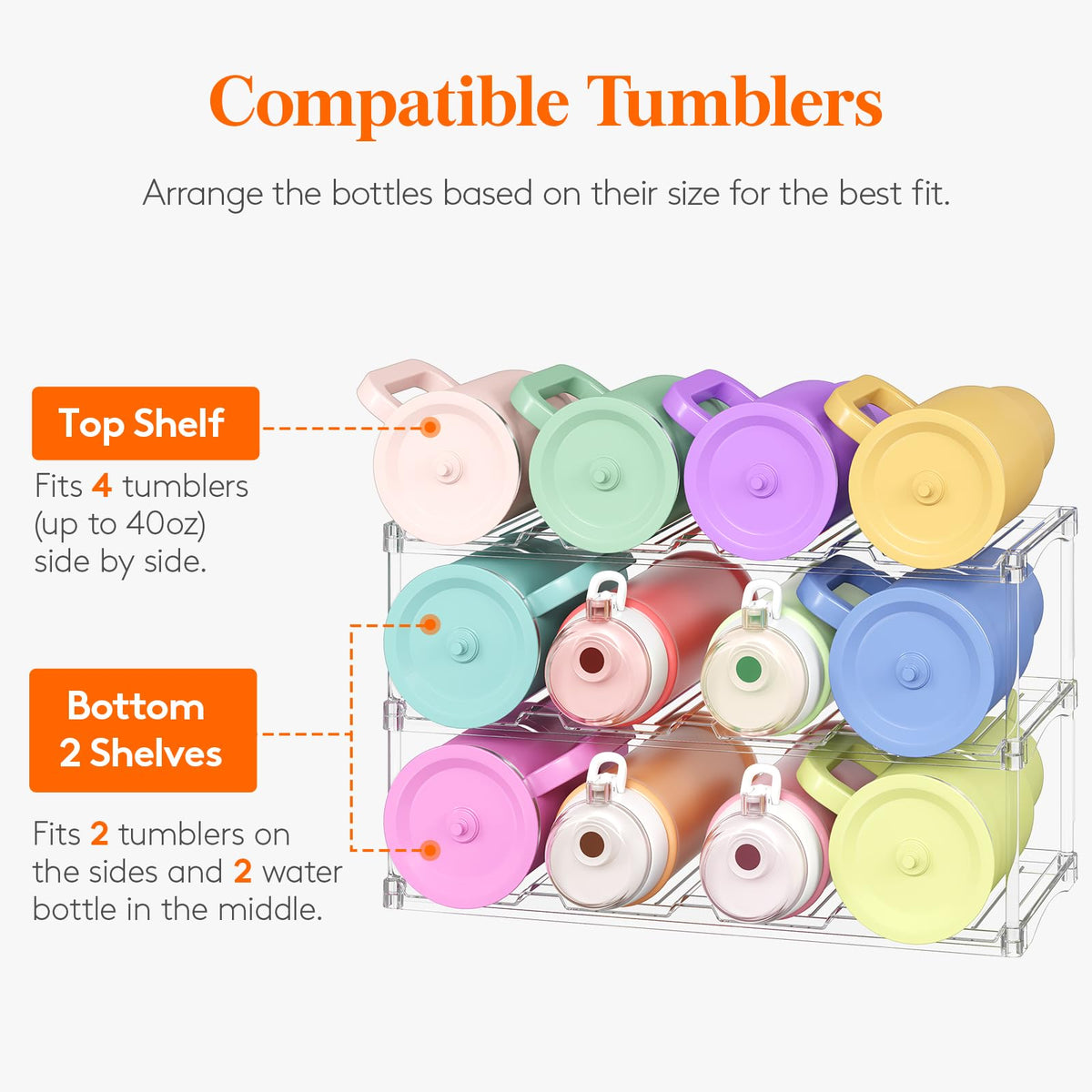 Stackable Bottle Storage Organizer