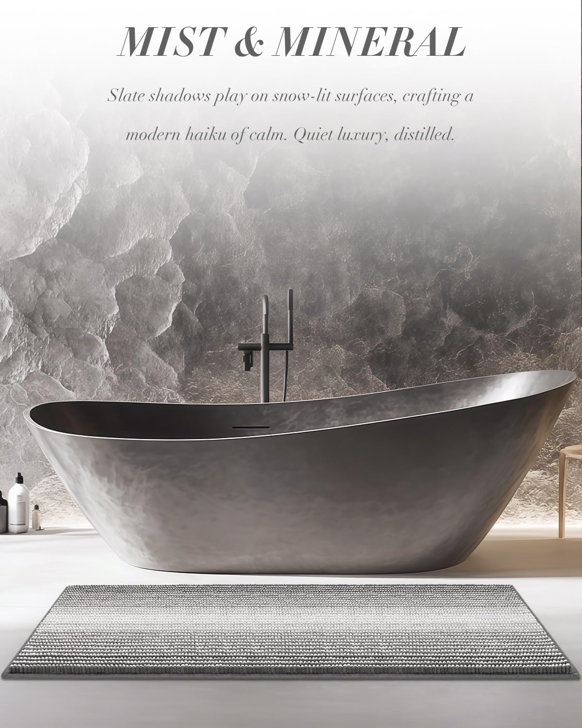 Large Chenille Bathroom Rugs (10.14 Sq Ft)