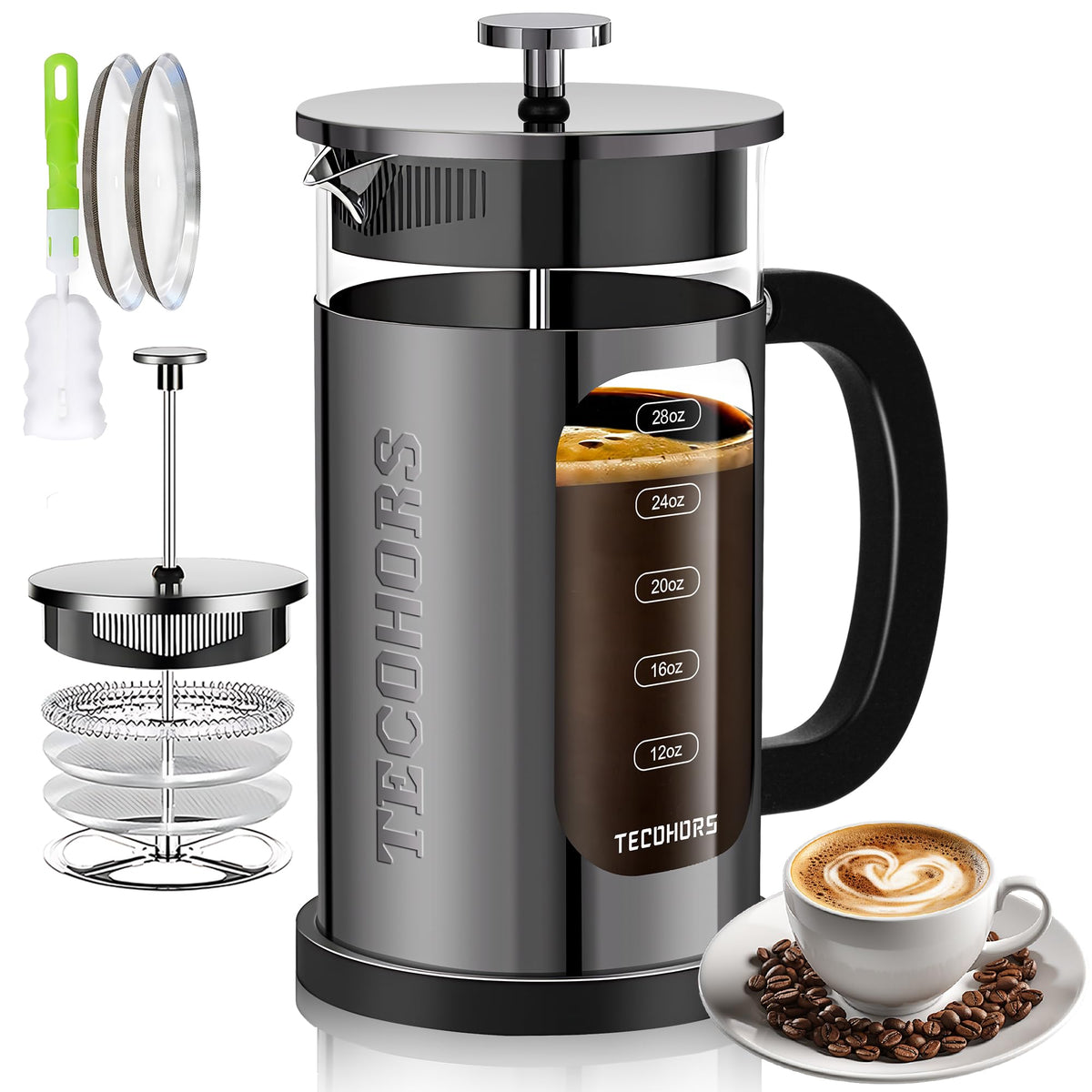French Press Coffee Maker 34oz
