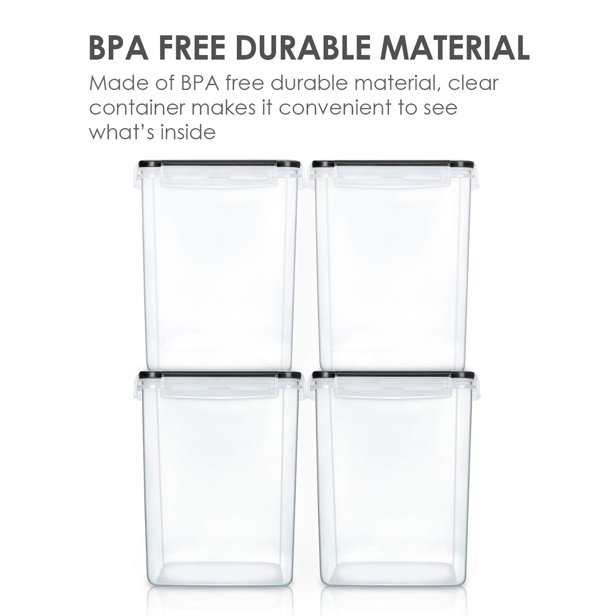 5.2L Flour Sugar Storage Containers (4 Count)