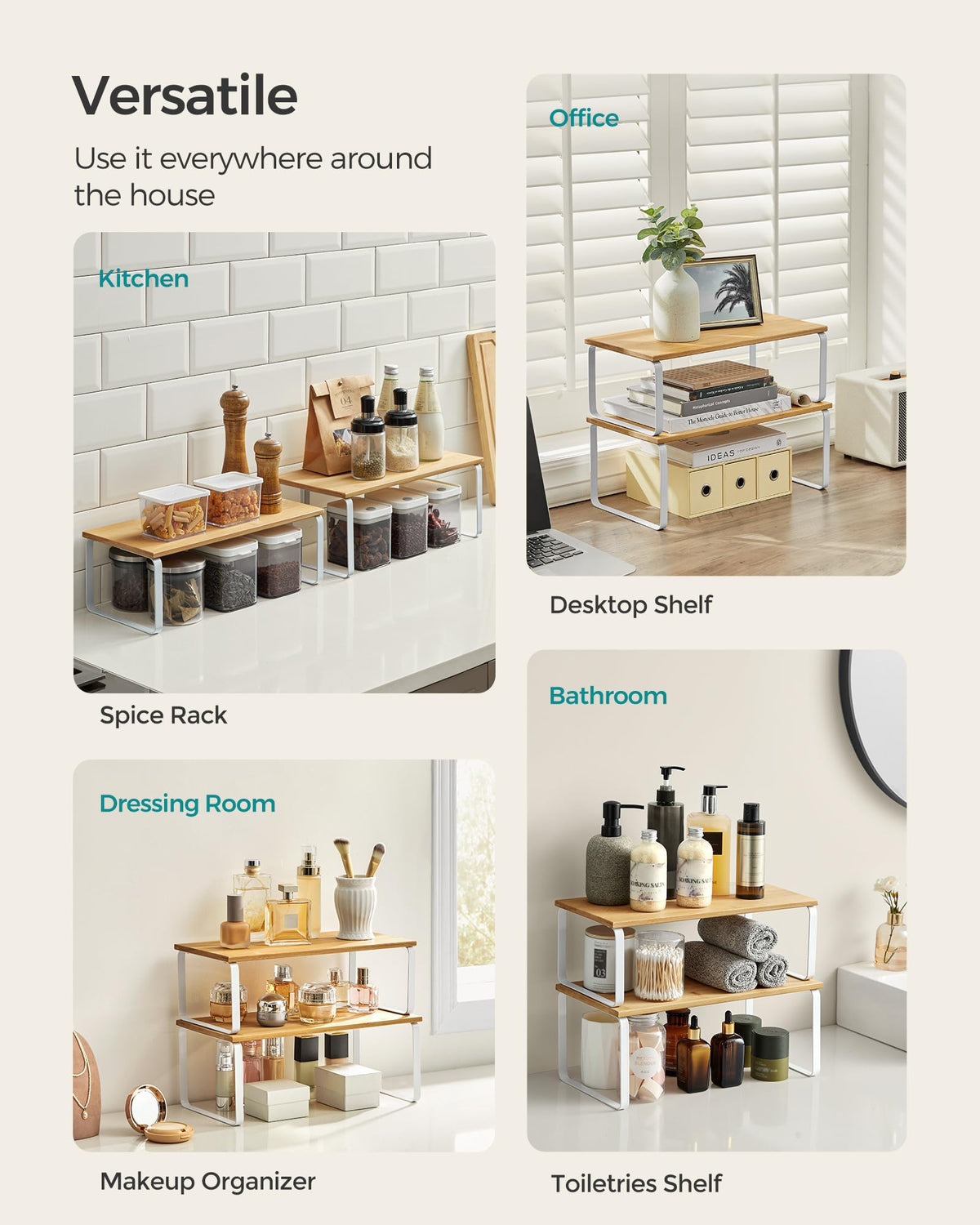 Cabinet Organizer Shelf (2 Count)
