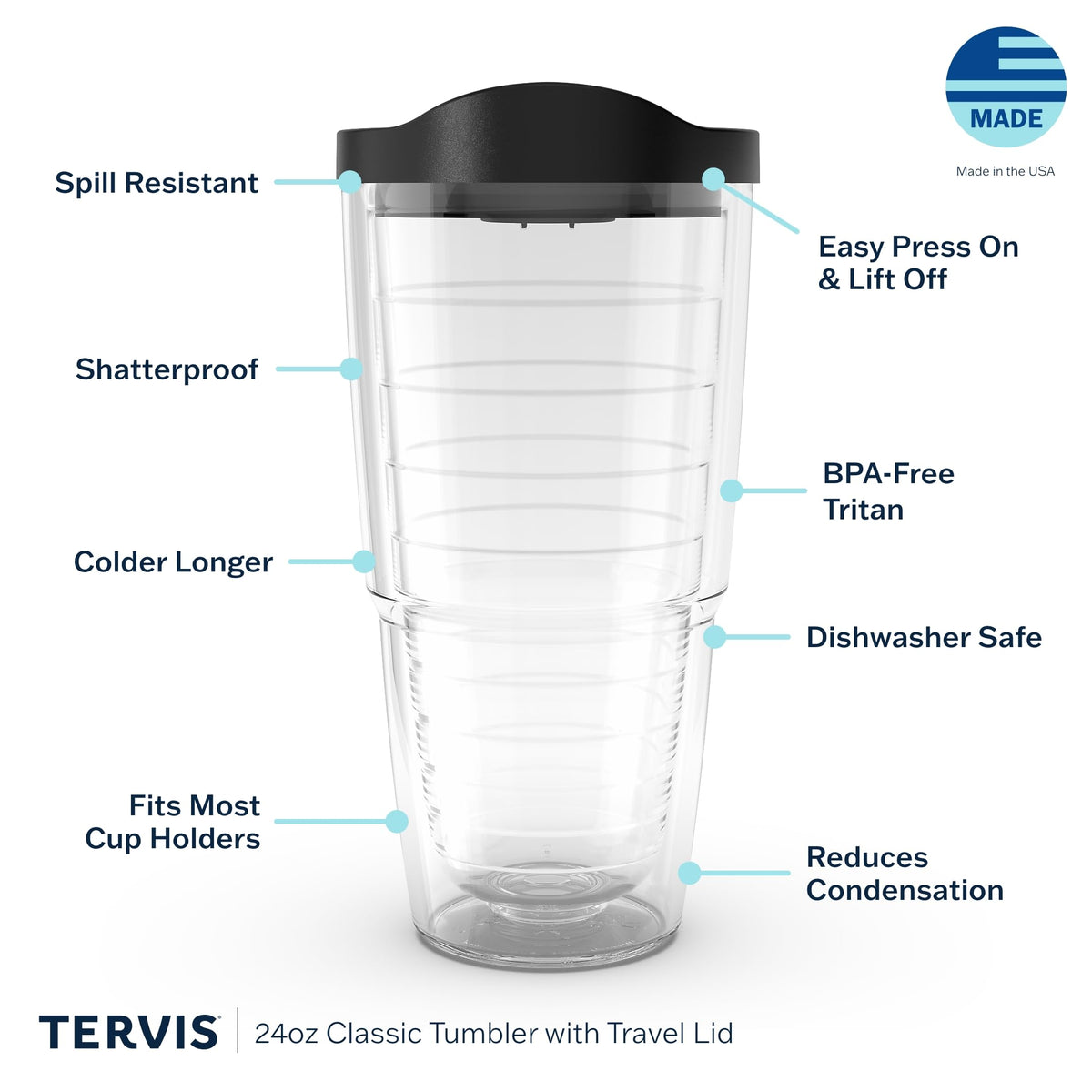 Tropical Hibiscus Collection Made in USA Double Walled Insulated Tumbler Travel Cup Keeps Drinks Cold & Hot