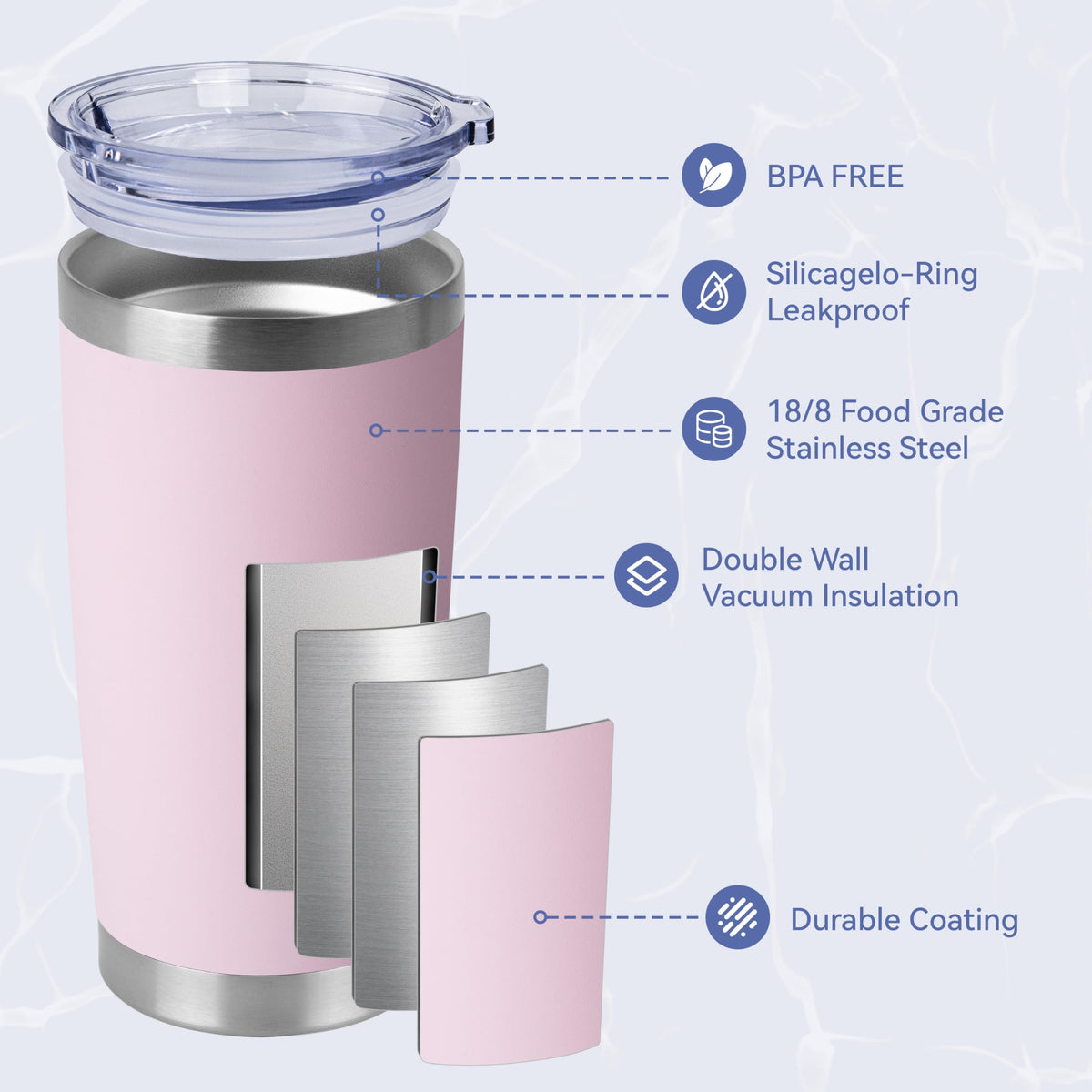 20oz Stainless Steel Tumblers Bulk