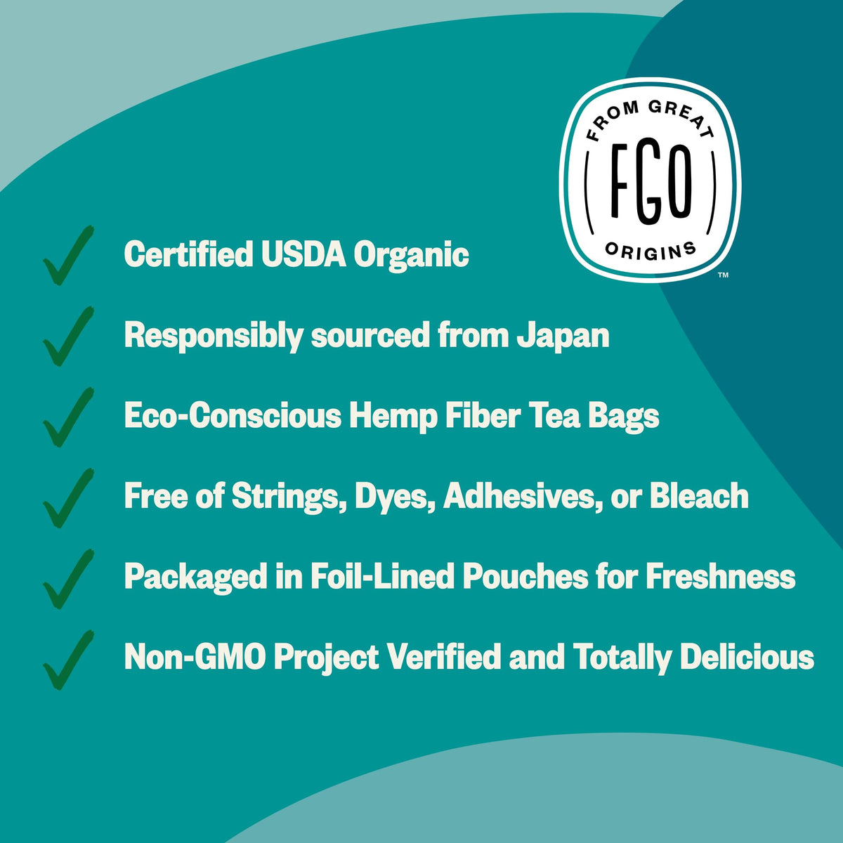 Organic Japanese Sencha Green Tea (20 Count)
