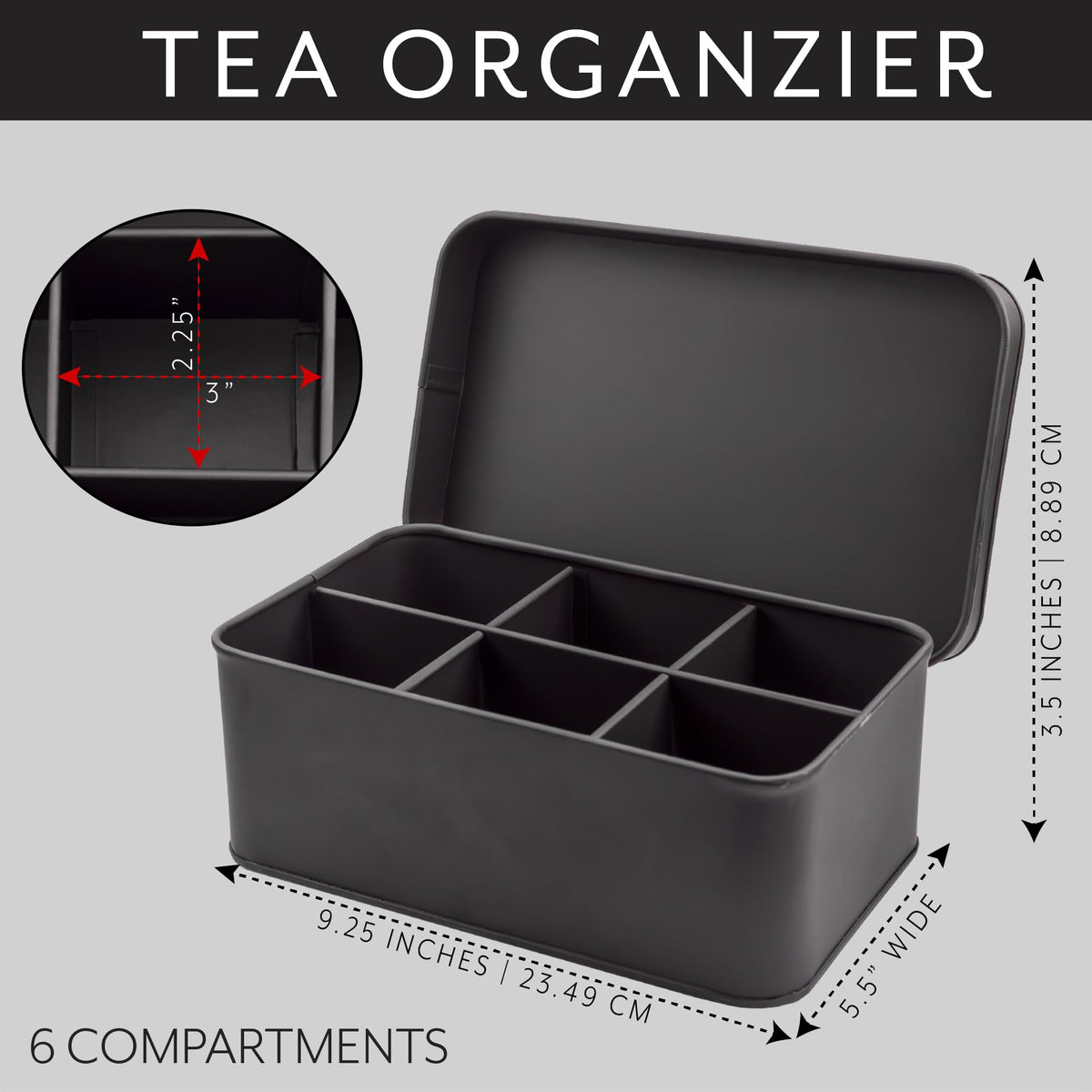 Enamelware Tea Bag Box