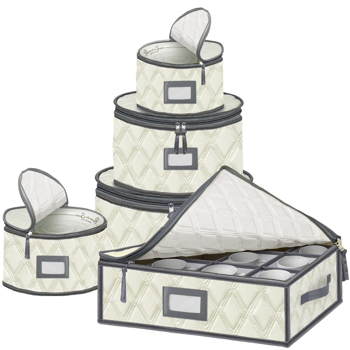 5 Pack China Storage Containers Set