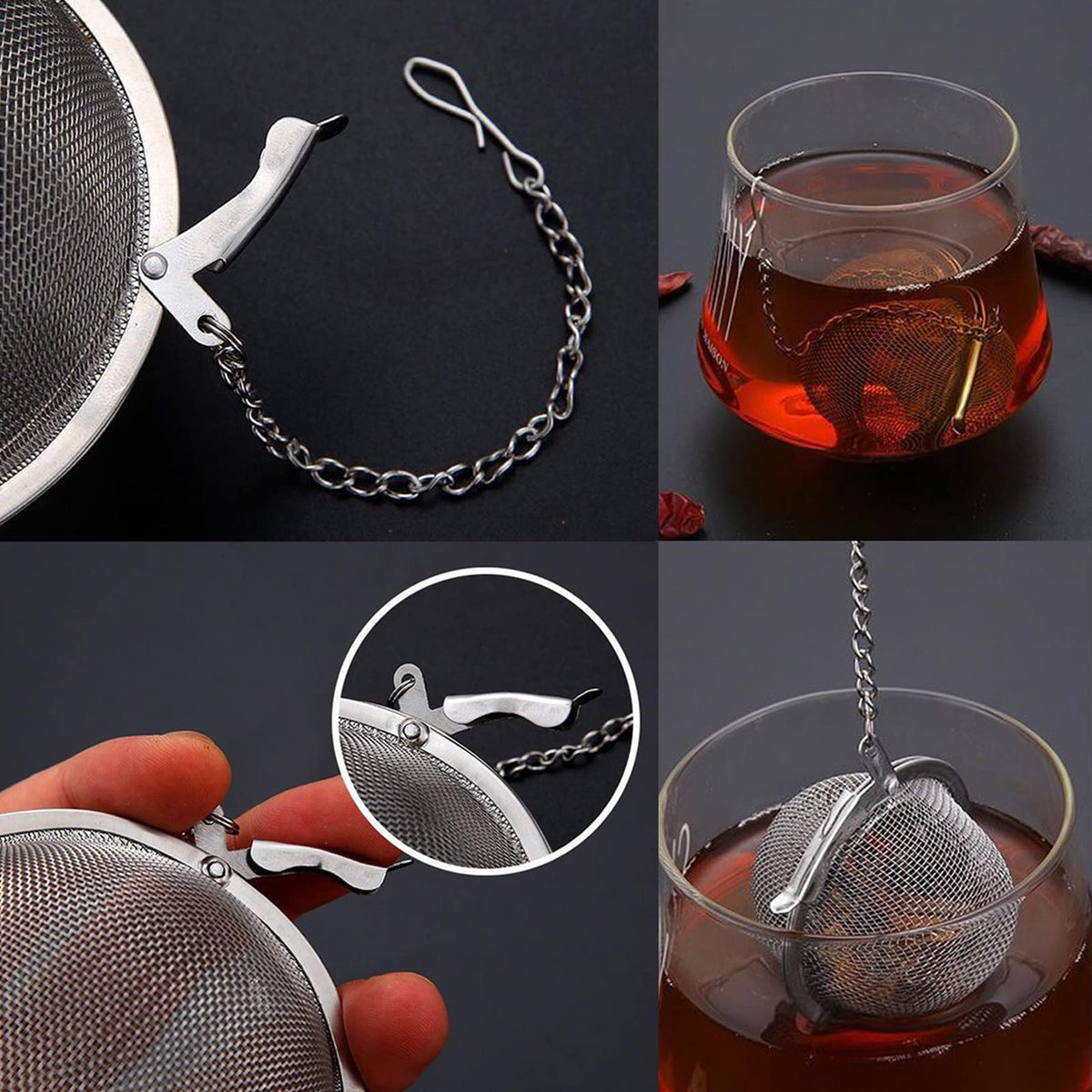 2PCS Premium Tea Infusers for Loose Leaf Tea (2 Count)