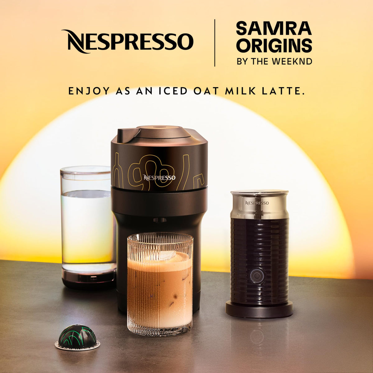 Samra Origins Vertuo Pop+ Coffee Machine with Milk Frother