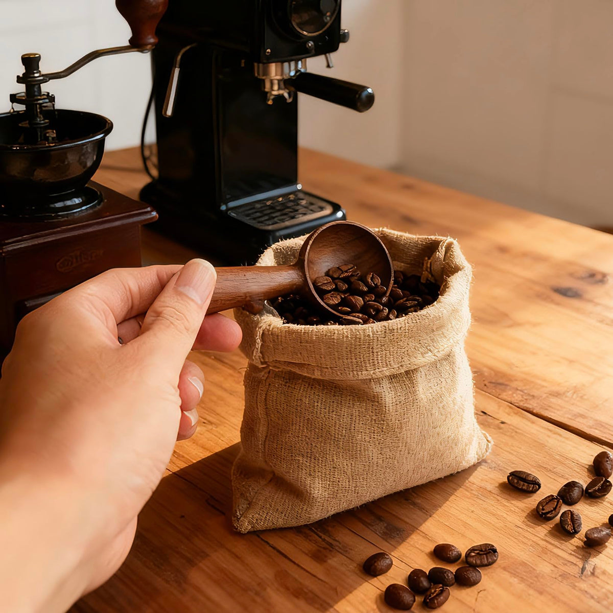 Walnut Coffee Scoop