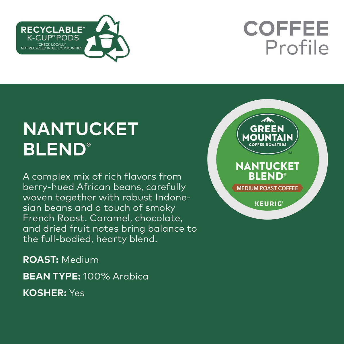 Nantucket Blend Keurig Single (12 Count)