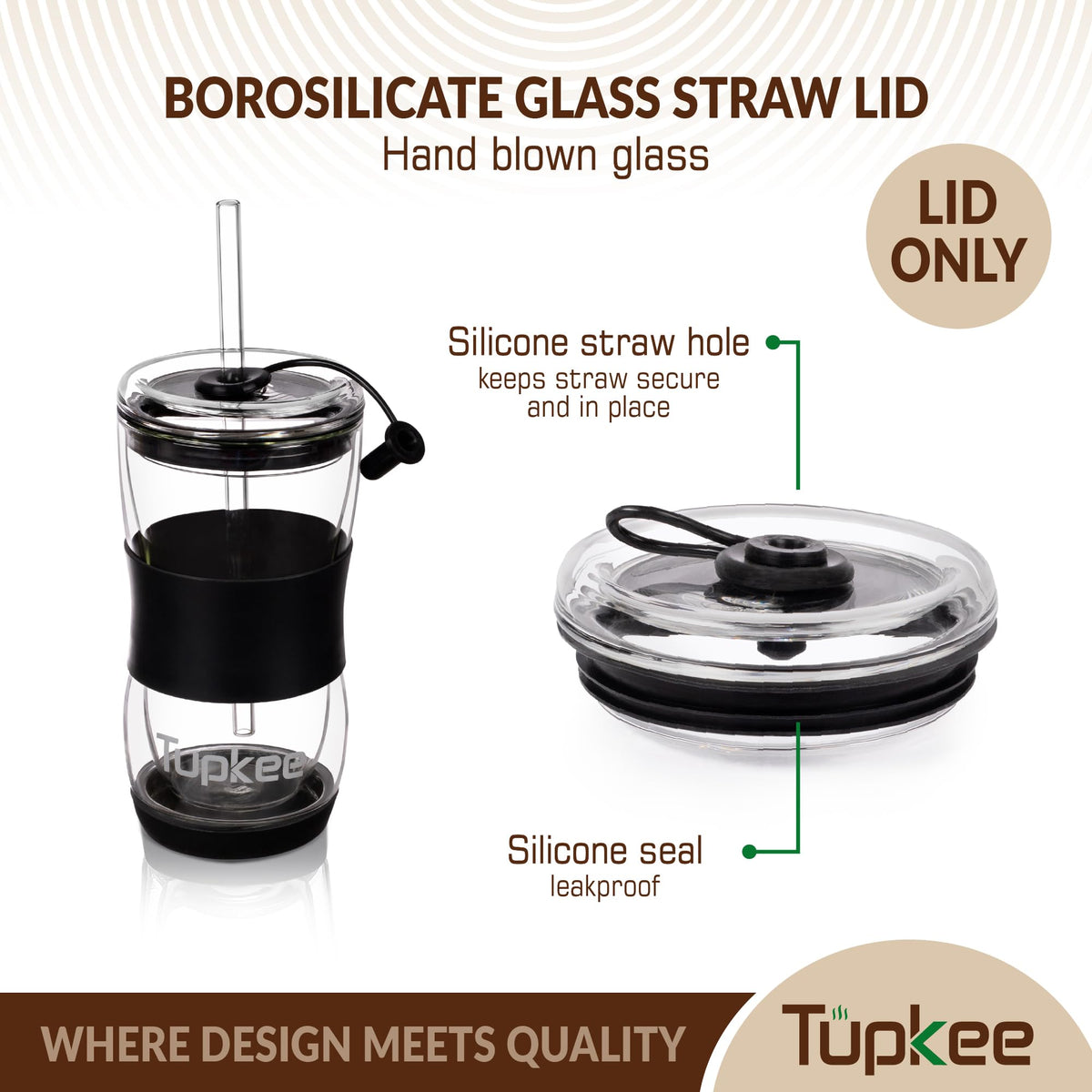 Tumbler Replacement Straw Lid