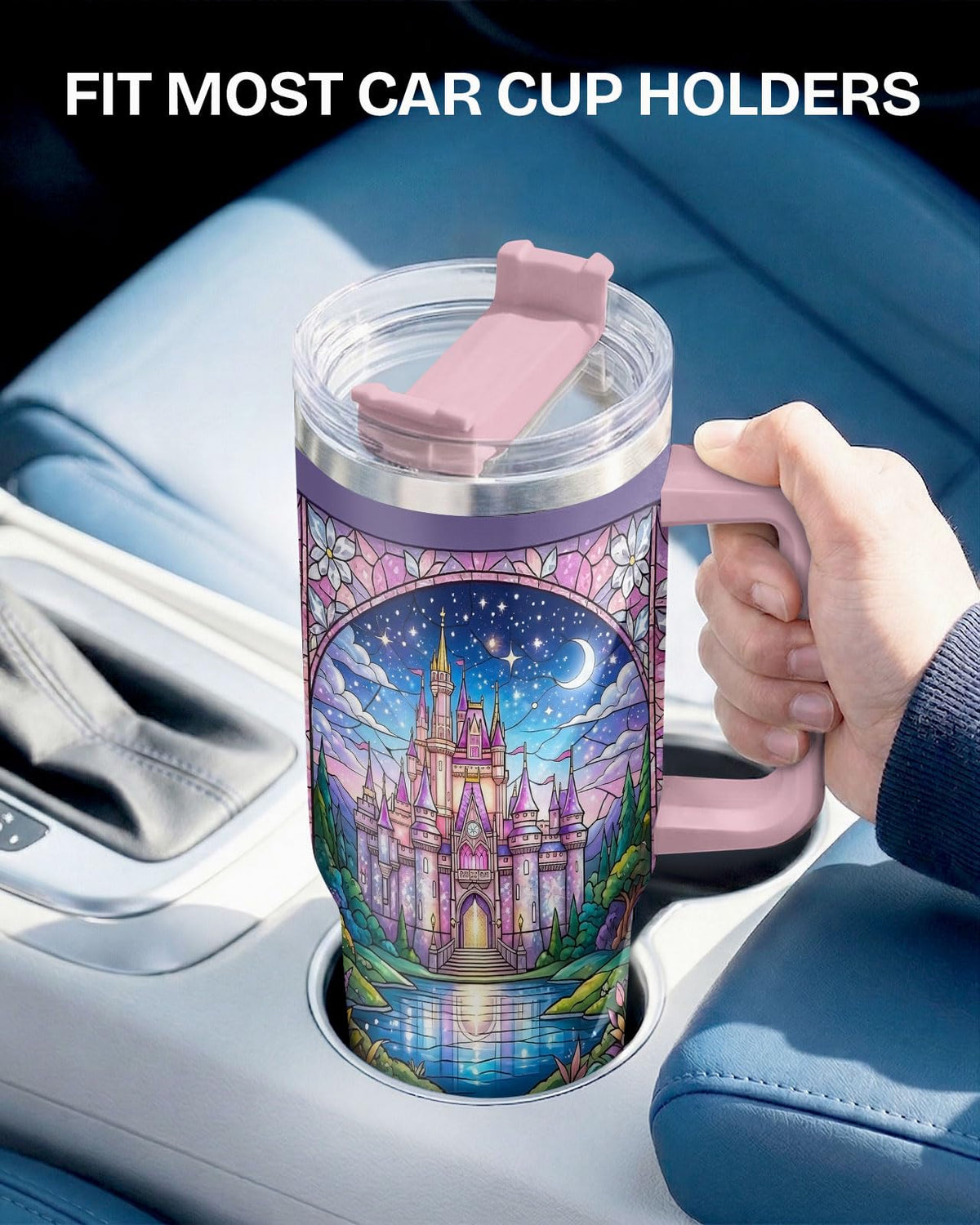 Princess Magical Fairy 40 oz Tumbler with Handle