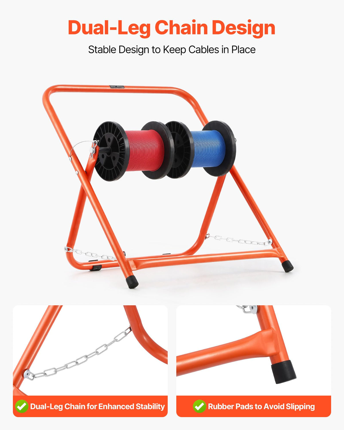 Cable Caddy Heavy Duty Steel Frame