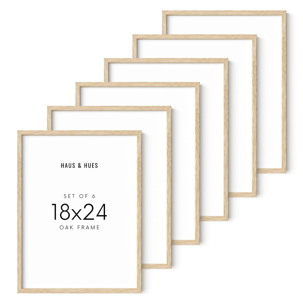 Beige Oak Wood 18x24 Picture Frame (6 Count)