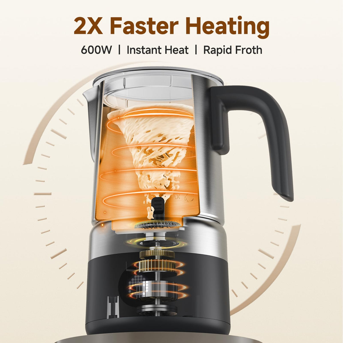 Electric Milk Frother and Steamer