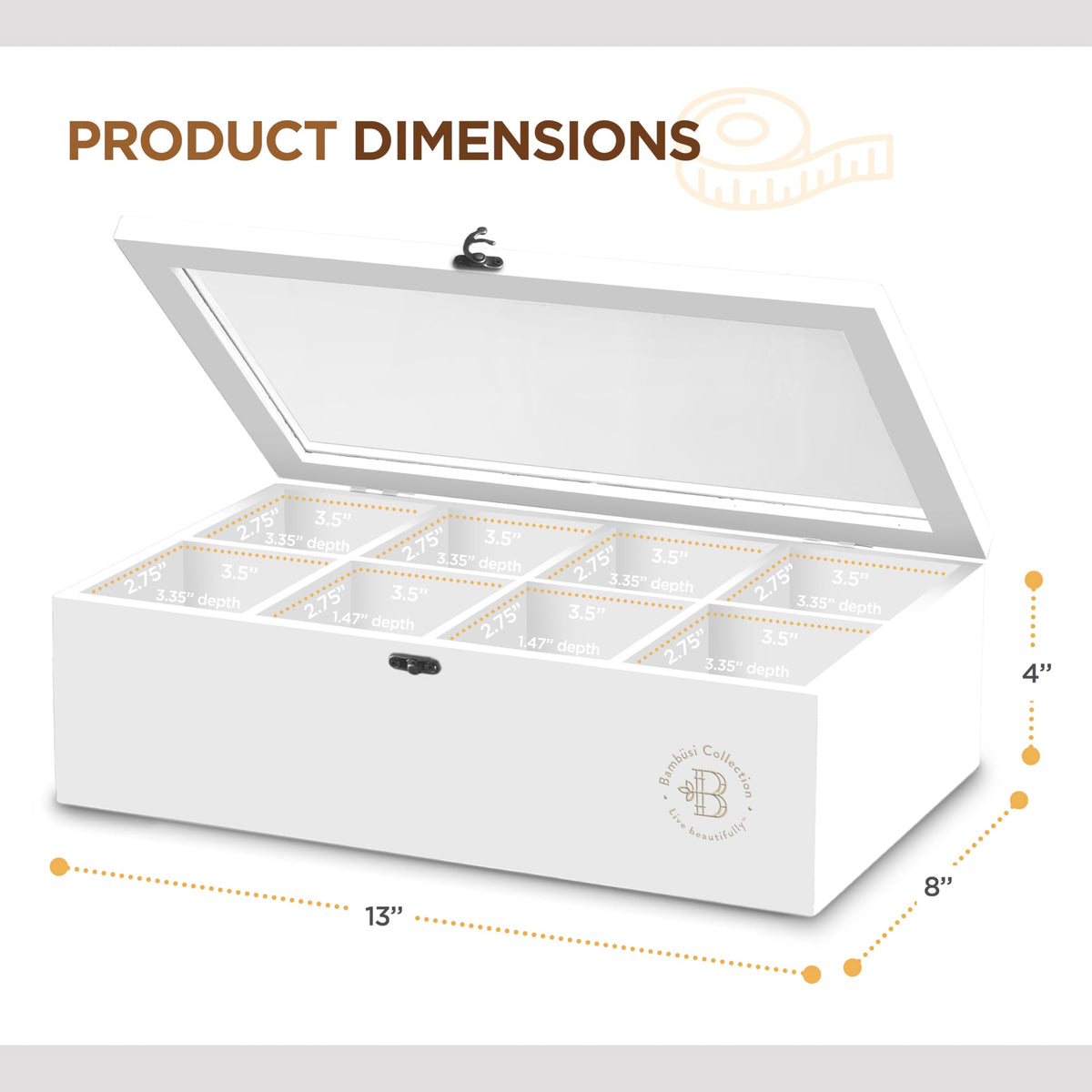 Tea Bag Organizer with Drawer