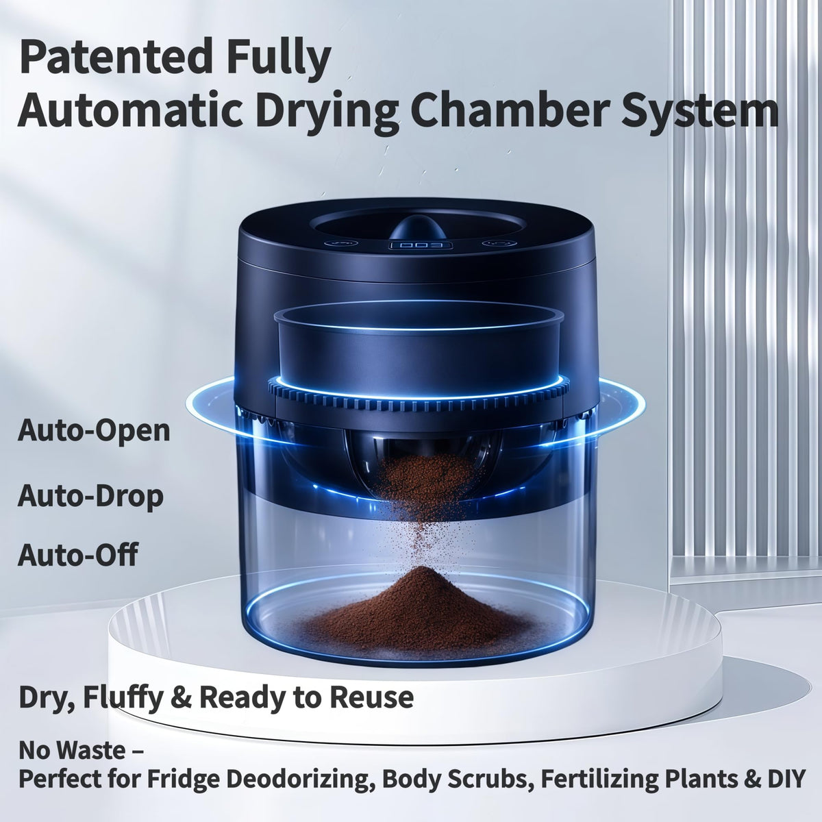 Automatic Coffee Grounds Dryer Hands