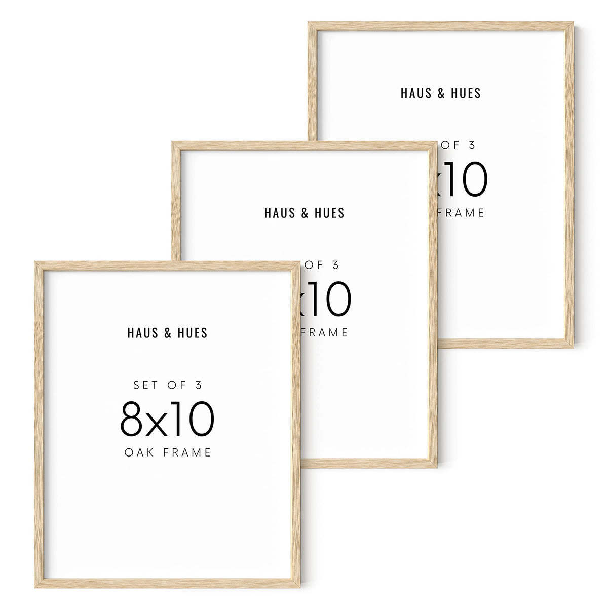 Beige Wood Oak 8x10 Picture Frame (3 Count)