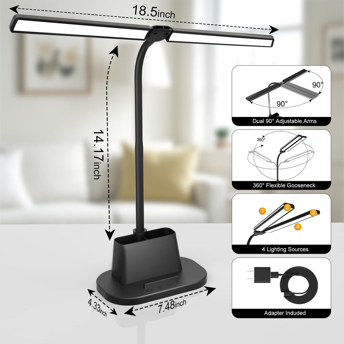 Desk Lamp with USB