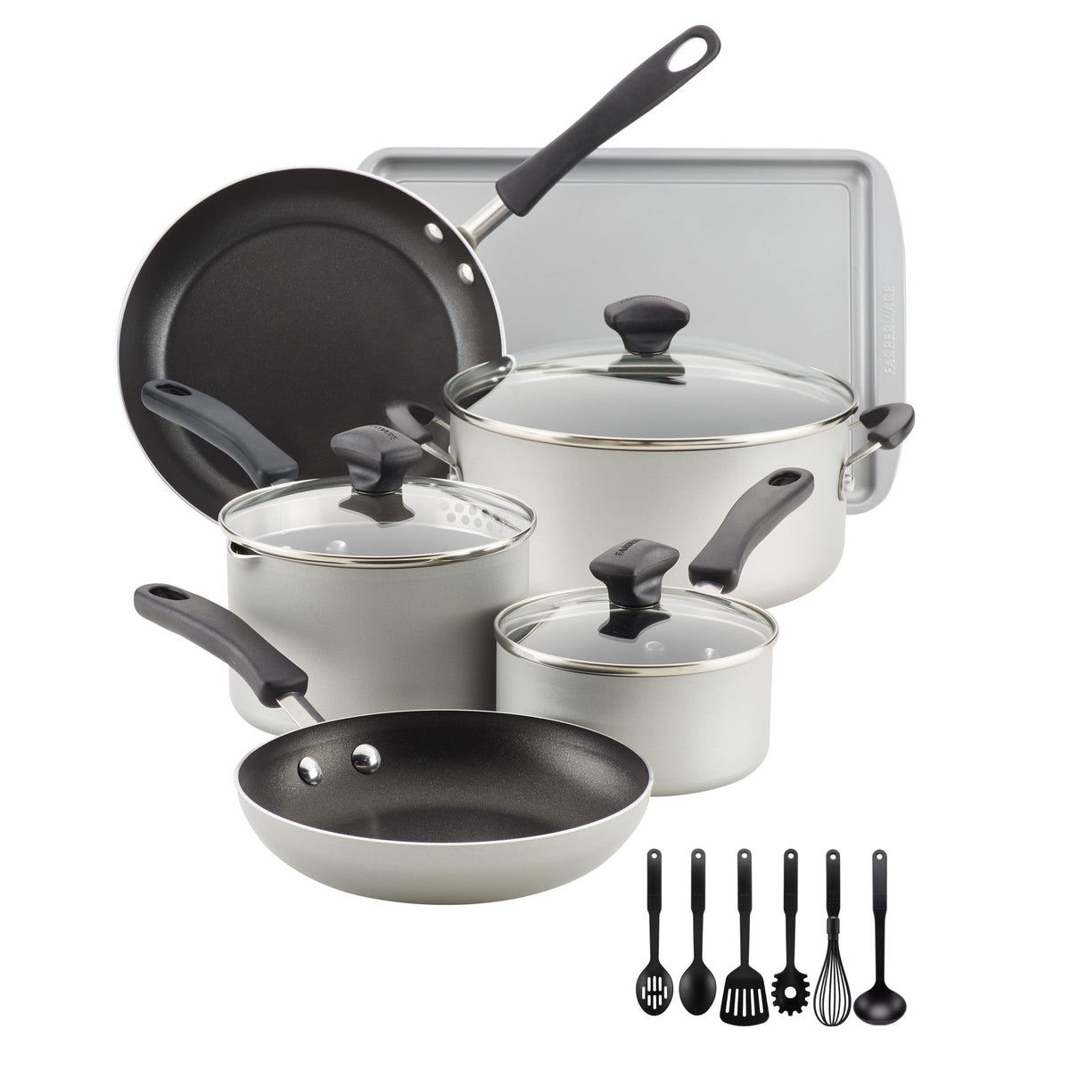 Cookstart Aluminum DiamondMax Nonstick Cookware Set