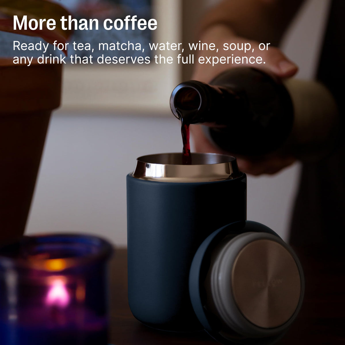 Carter Wide 12 oz Ceramic Lined Travel Coffee Mug
