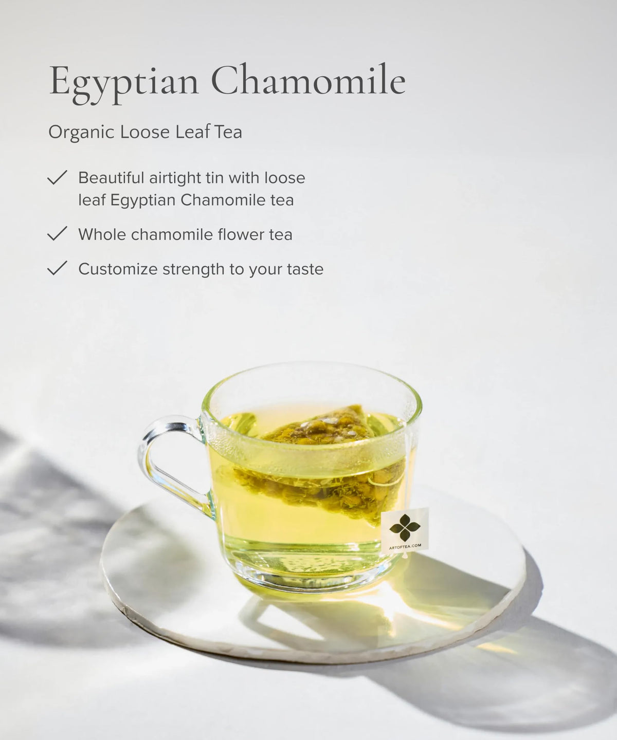 Organic Egyptian Chamomile Tea Bags (12 Count)
