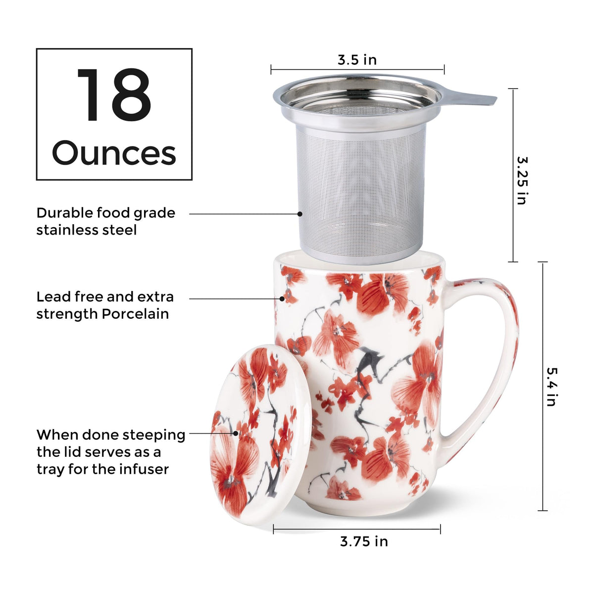 Tea Cup With Infuser and Lid