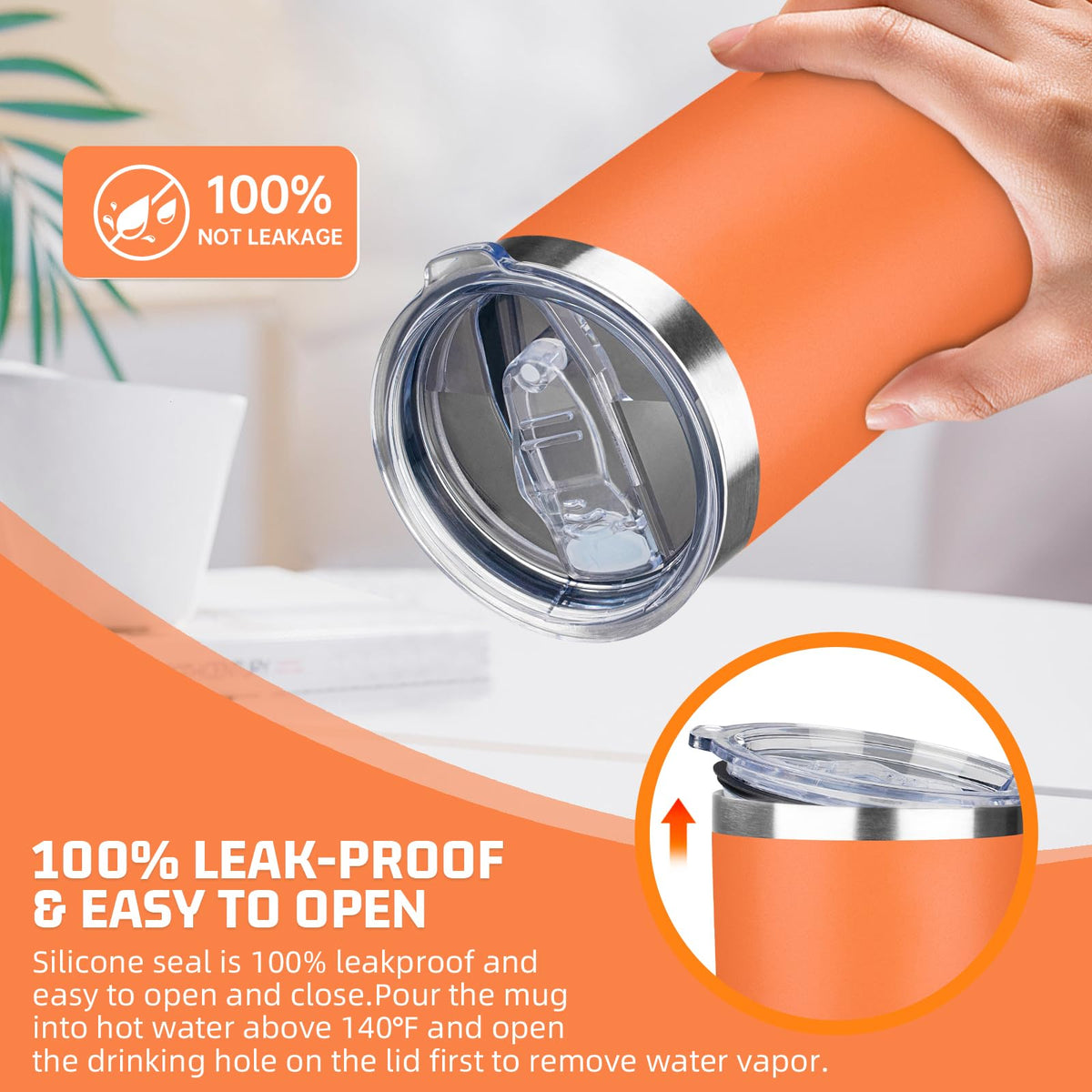20 oz Tumbler with Lids and Straws (6 Count)