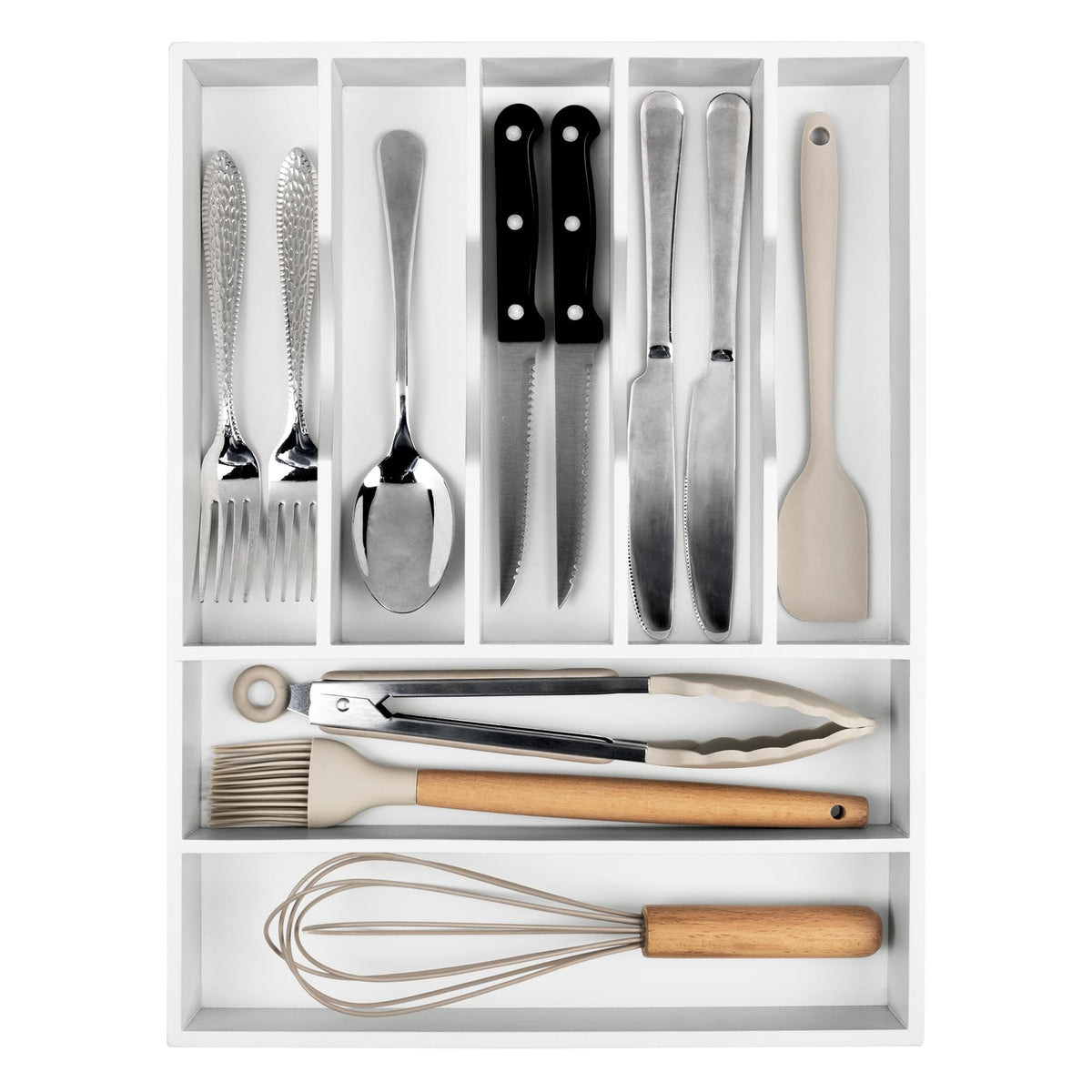 Kitchen Silverware Drawer Organizer and Storage Deep Cookware Utensil Cutlery Rack Office Drawer Organizer Tray Amazon Basics Kitchen Home Gadgets Rv Storage Solutions Wedding Registry Must Haves 2025