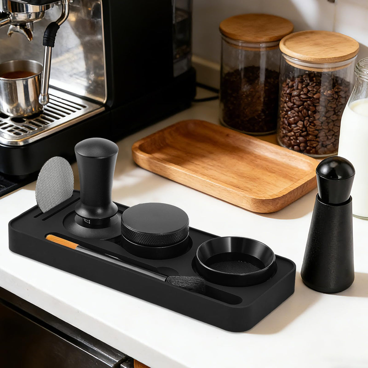 54mm Espresso Accessories Kit with Silicone Tamping Station