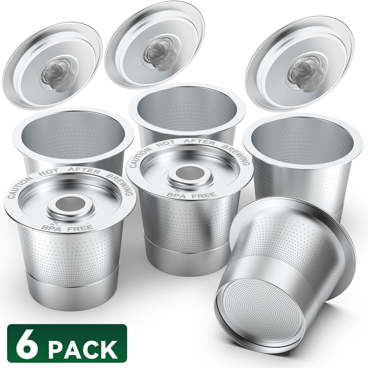 Reusable K Cups Coffee Pods for Keurig 1.0 (6 Count)