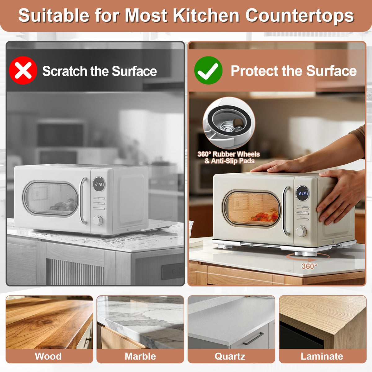Adjustable Appliance Slider Tray