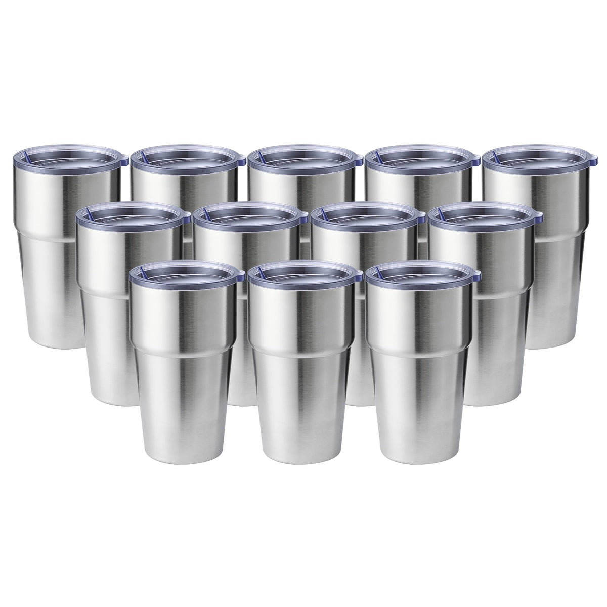 16oz Tumbler Double Wall Vacuum Insulated Travel Mug Bulk (12 Count)